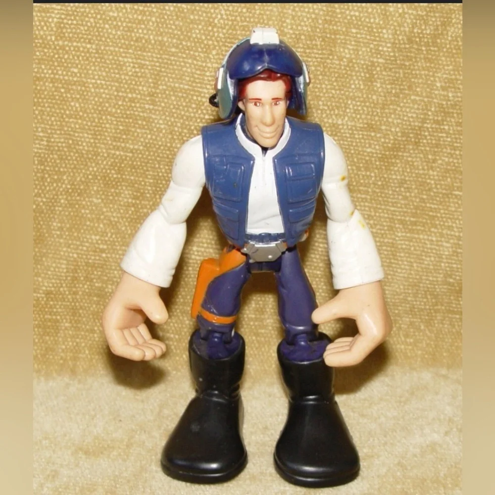 Hasbro 2005 Han Solo Star Wars Jedi Force Figure, Playskool Heroes, Chunky, 6” - Picture 8 of 8